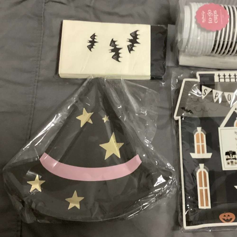Spooky Haunted Village party supplies from My Mind’s Eye-NIPs